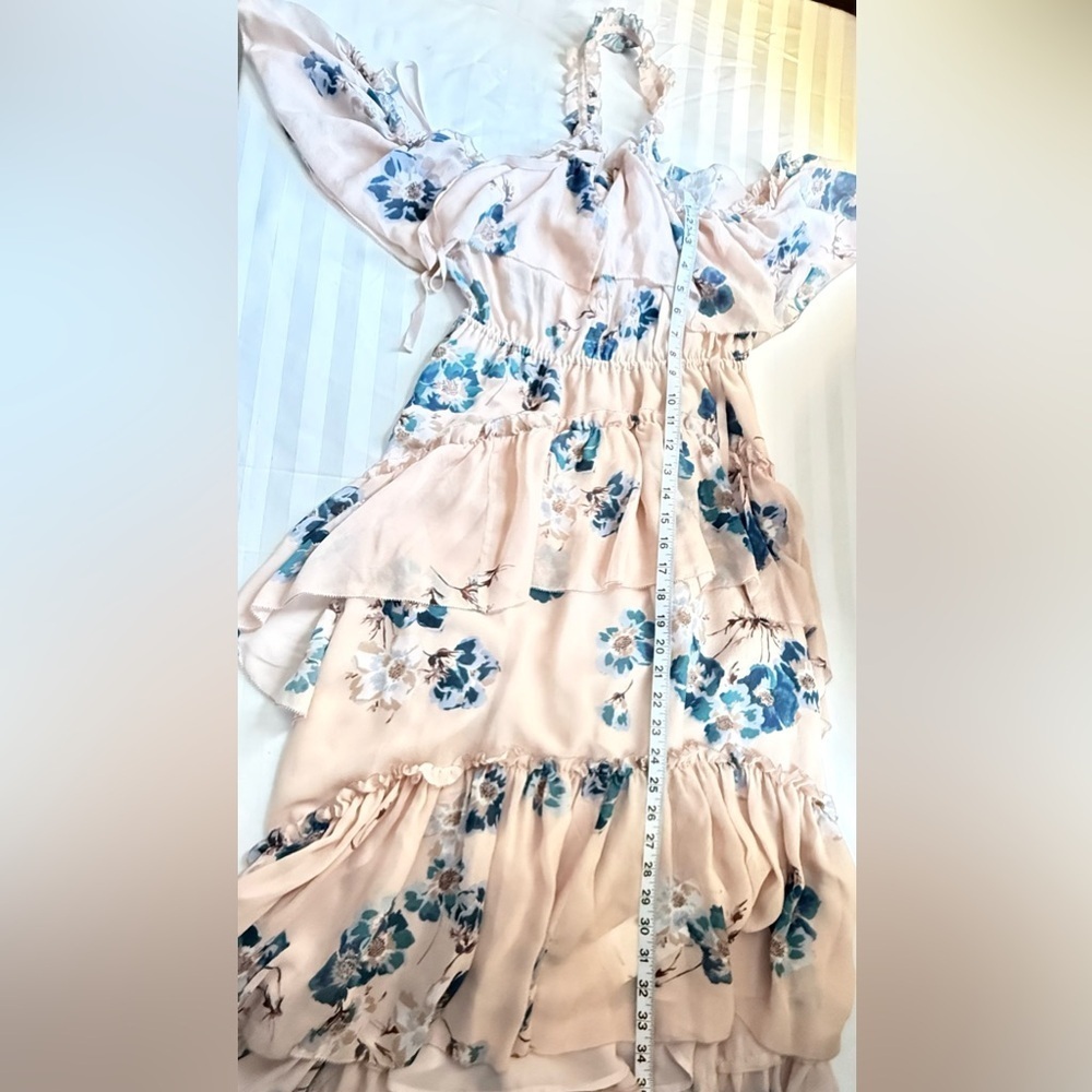 Ulla Johnson Blue Floral High Low Dress - Picture 9 of 16